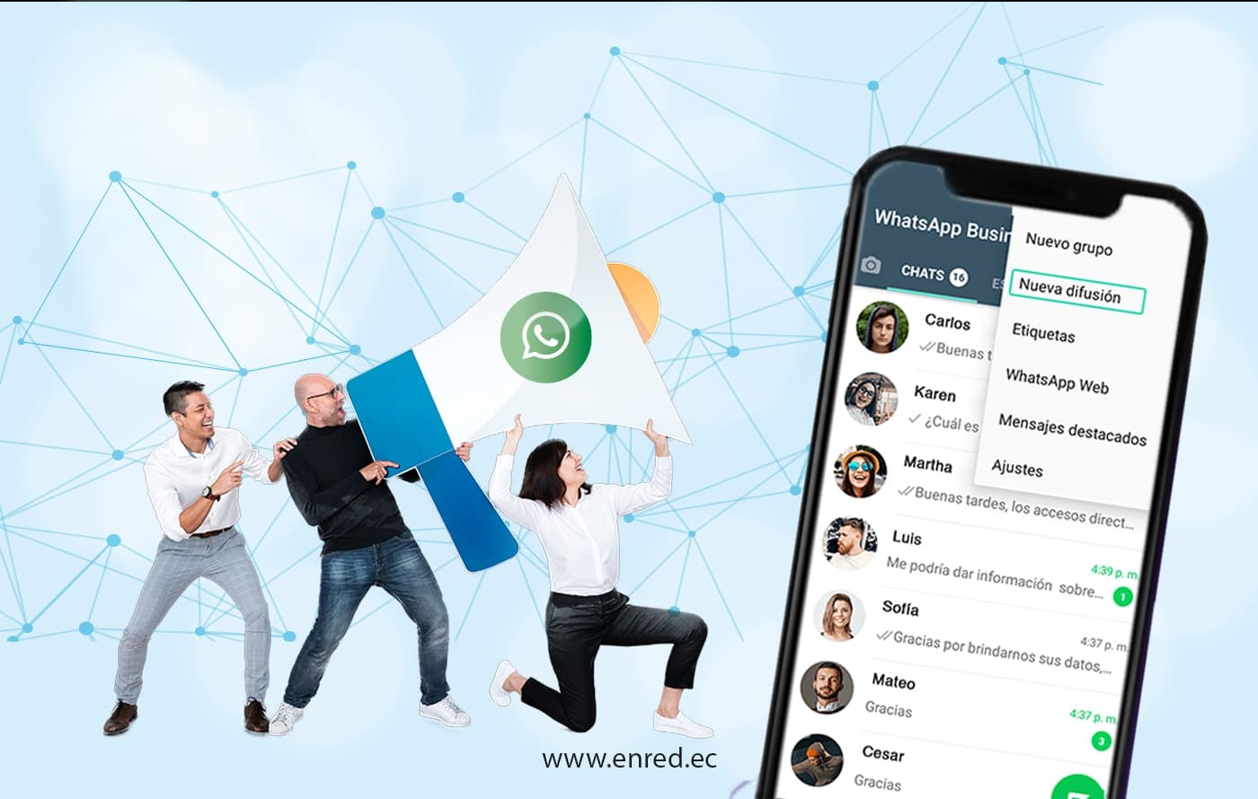 Sácales provecho a las listas de difusión de WhatsApp