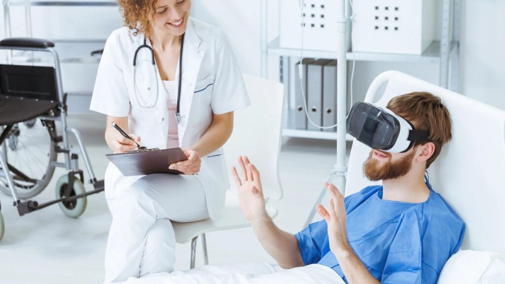 La tecnología de la realidad virtual y su aplicación en la atención a pacientes con discapacidades.