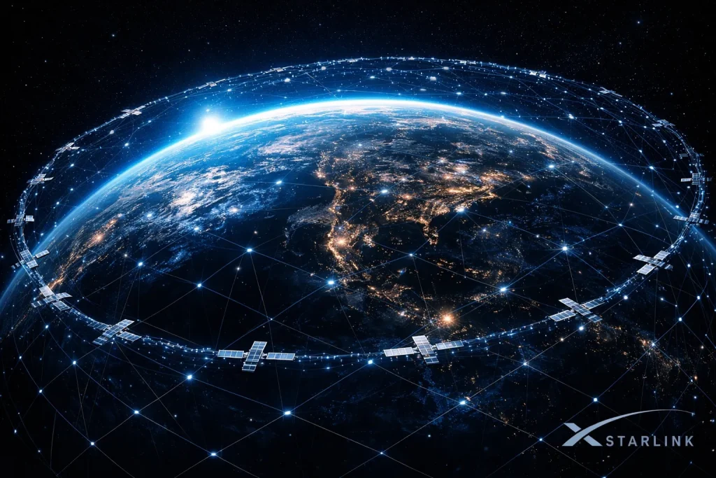 Starlink planea bajar la órbita de sus satélites para mejorar la seguridad espacial
